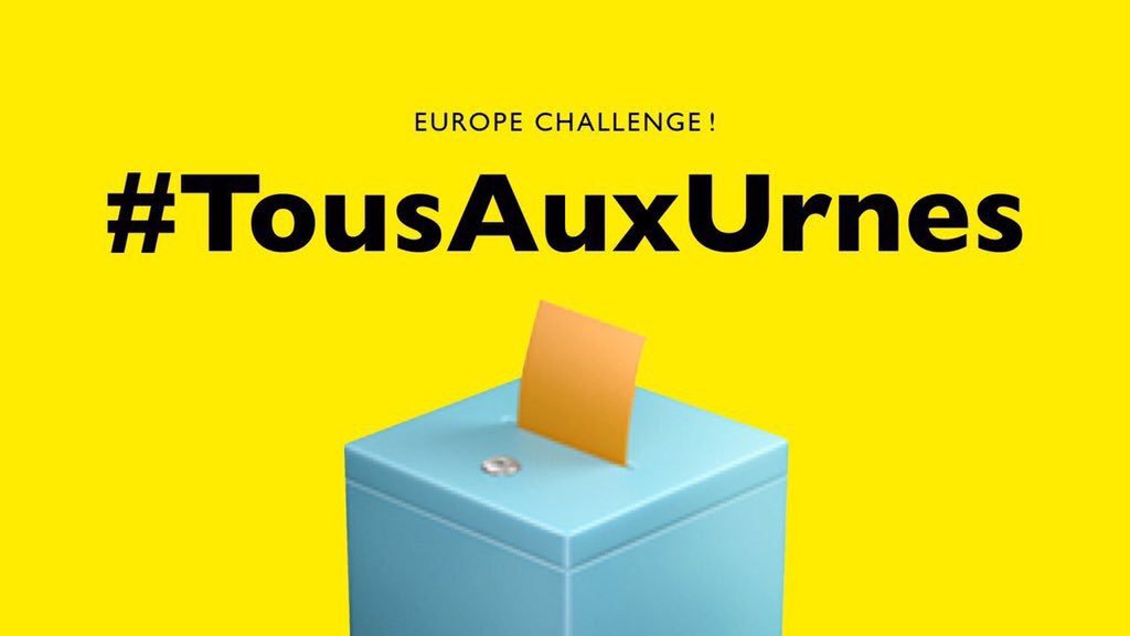 L'#EuropeChallenge c'est inciter son entourage à voter, car voter c'est choisir son Europe #OuiJeVote #OuiJeVoteLe26Mai