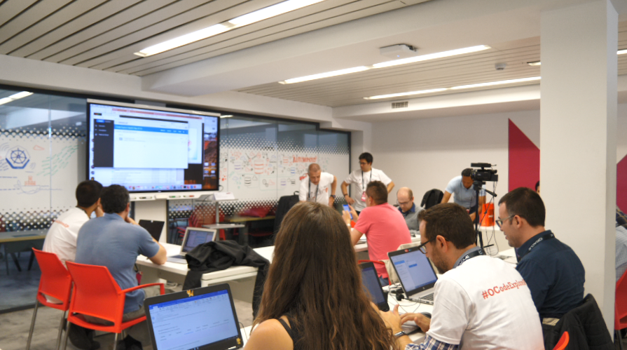 THECUBEMadrid's tweet image. ¡Tarde de #Workshop! Hora de diseñar el ciclo completo de despliegue de microservicios en una arquitectura empresarial.

Y con esto damos por finalizado el #OCodeExploreSP, que no está mal. ¡Gracias a @oracle_es y a todos los #desarrolladores que se han pasado por #THECUBEMadrid!
