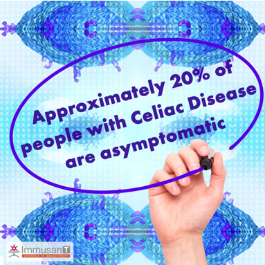 ImmusanT's tweet photo. #DYK approximately 20% of people with #CeliacDisease are asymptomatic, meaning they don’t experience any external symptoms at all? #CeliacFacts #CeliacAwarenessMonth #GlutenFree https://t.co/HrRYWQRxcN