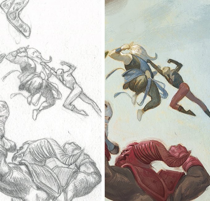 Details from the "Movie Poster" variant cover for "PLANET OF THE APES/GREEN LANTERN" #5 I did a few years back, for @boomstudios . 
