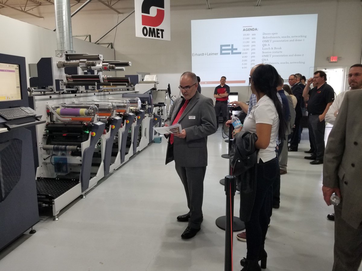 The #XJet press powered by <a href="/DurstUS/">Durst Image Tech US</a> changes jobs, running another PS label <a href="/OMETAmericasInc/">OMET Americas, Inc.</a> Open House.
