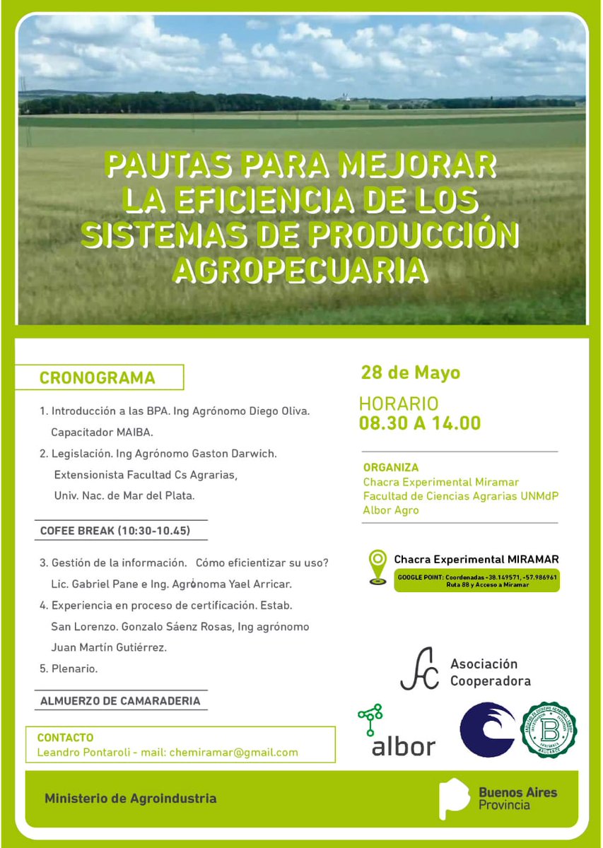 liandroponta's tweet photo. Martes 28 en Chacra experimental Miramar. #chacraexperimentalmiramar #agroindustriaBA #alboragro #facultadagrariasbalcarce #BPAs https://t.co/MszxBwlgIu