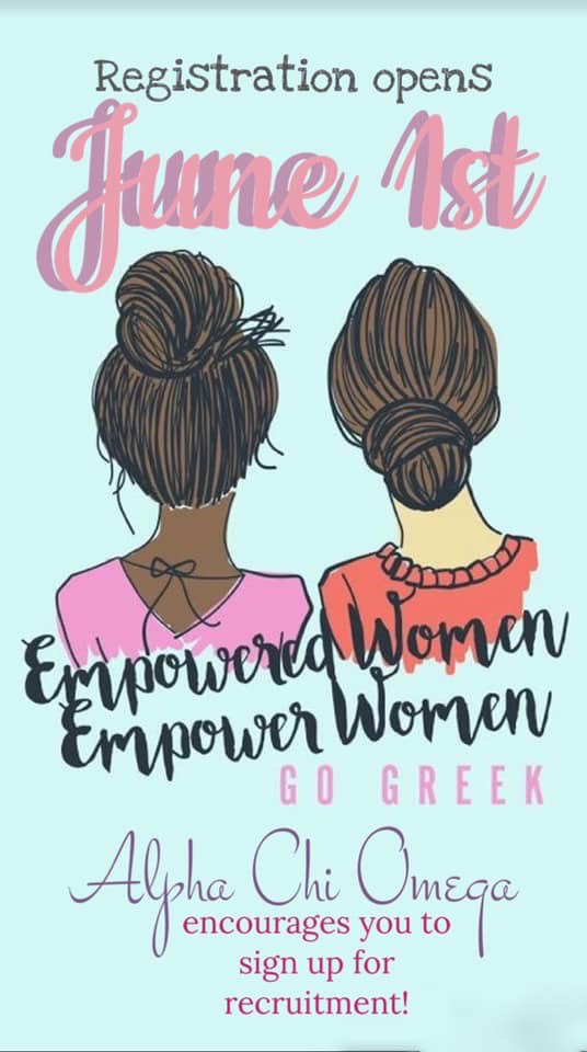 Recruitment Registration opens June 1st!! Make sure to sign up 🌟