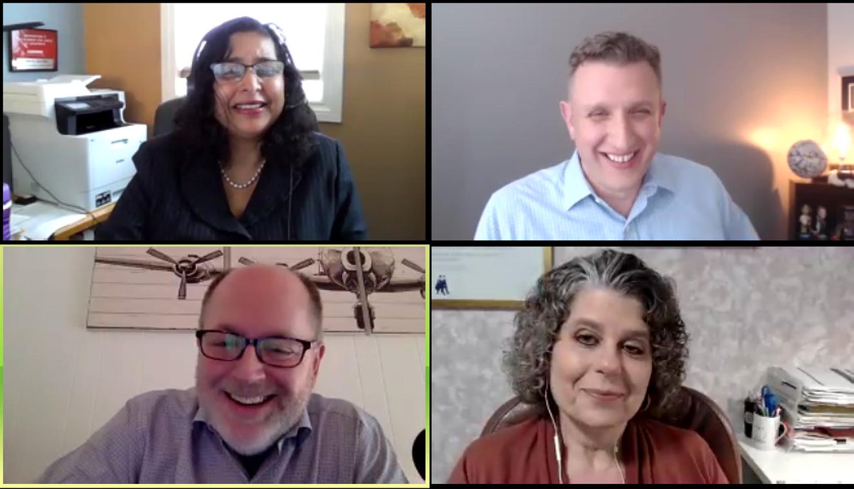 Staffbase's tweet photo. We've got over 100 years employee comms experience on our Executive Comms Panel! #ChuckChatsLive @priyabates @teresaz @JasonAnthoine @chuckgose https://t.co/gS1NBCWx4c