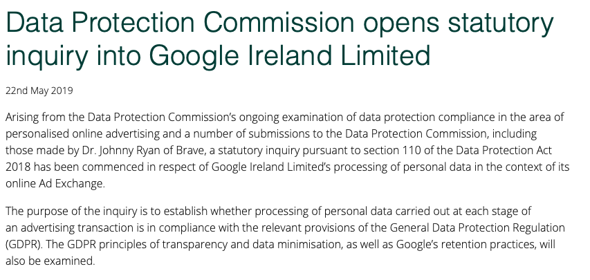jason_kint's tweet photo. Boom. Google, you have a GDPR inquiry. https://t.co/YyxSVcQmWK