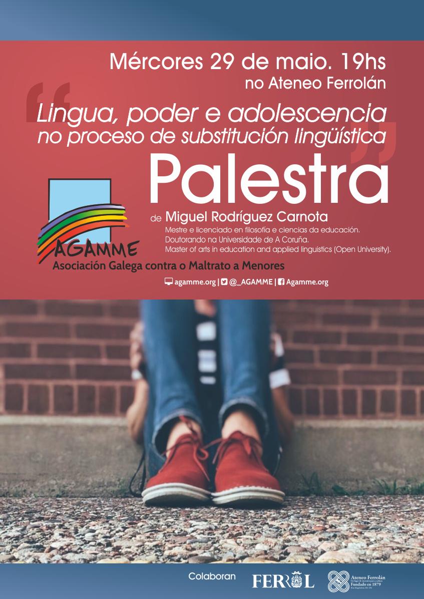 _AGAMME's tweet photo. #Ferrol #Palestra #Abuso #Adolescencia #Menores #lingua #Galego #Bullyng @MiguelCarnota @amesanl @SC_Medulio @FerrolOficial @FArtabria @lupeces @inaciogz @RecursosGZ @ateneoferrolan @SainzaRuiz https://t.co/QFWg7kFF3F