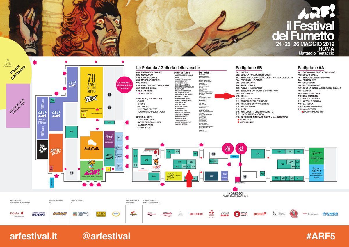 RoninCollettivo's tweet photo. Mancano soltanto 2 giorni!
Da venerdì a domenica ci trovate ad @arfestival, padiglione 9b, stand B10 (Piazza Orazio Giustiniani a #Roma).
In ottima posizione, alle spalle di @tunue e affiancati a @001edizioni! 😎
#ARF5 #fumetti #RoninMag https://t.co/wqTnzrAkCr