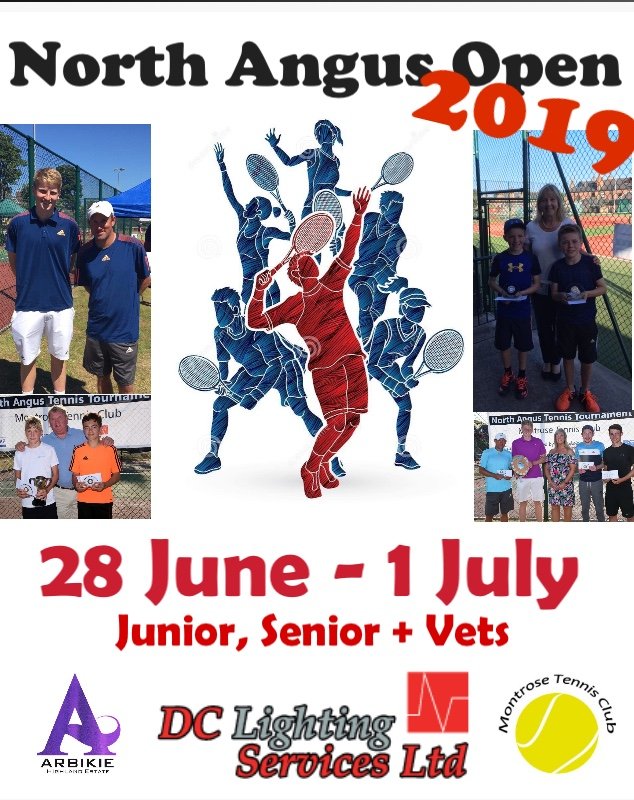 TennisTayside's tweet photo. With the Moir Construction Tennis Tayside Open completed, let's look ahead to our next big competition!

From 28/06/19 to 01/07/19 you can play in the 2019 DC Lighting services North Angus Open at @Montrose_Tennis

To enter please go to https://t.co/zO6ALt1aPw

@tennisscotland https://t.co/s8xDLUk2Aj
