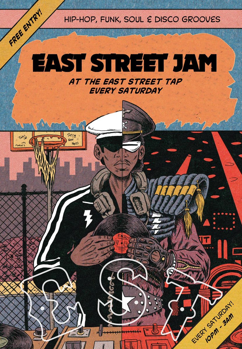 Looking for some #hiphop #funk #soul and #disco tonight? We've got you covered with EAST STREET JAMS!

FREE ENTRY
10pm-3am
