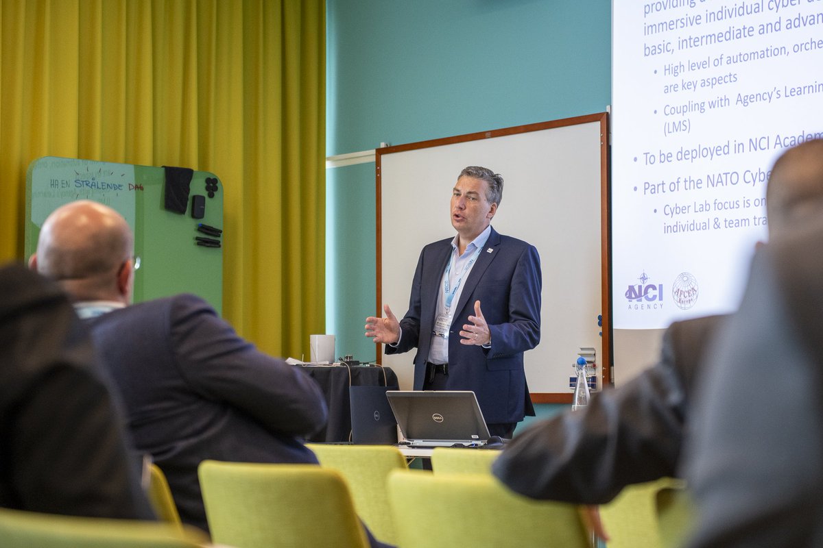 nato_ncia's tweet photo. We want to ensure @NATO has quality education and training. At #NITEC19, Jean-Paul Massart @NCIAgency presented how businesses can help. For those upcoming projects see ⬇️ https://t.co/M9kT3uexqK https://t.co/IaIRQ2pvPp