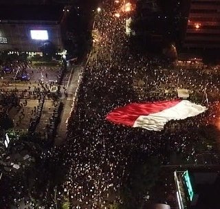Foto terkini di depan bawaslu #RakyatTolakHasilPilpres