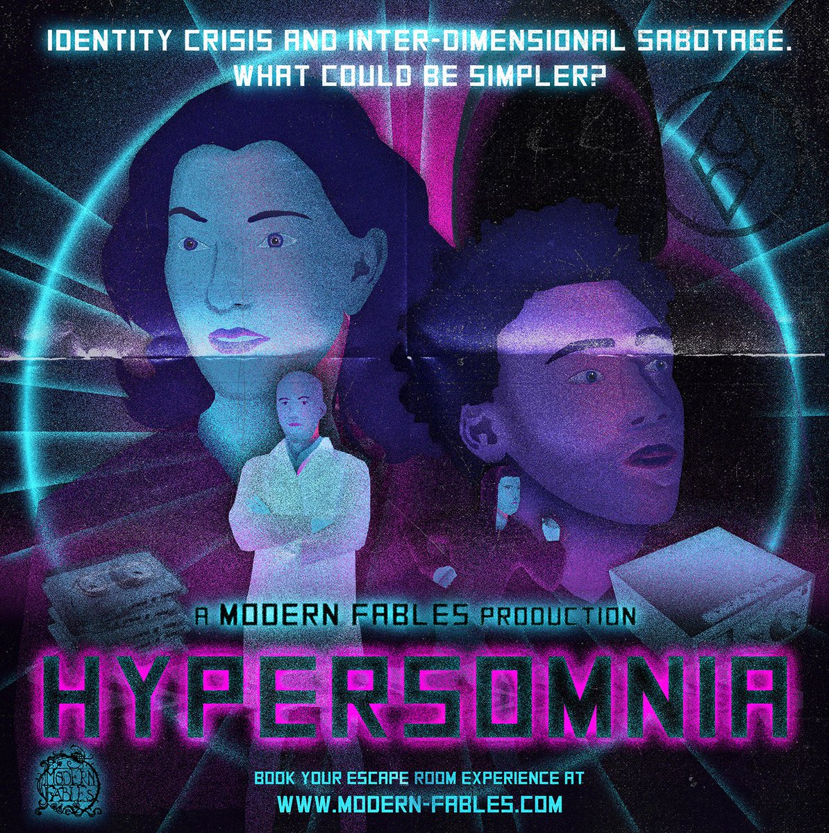 ModernFablesUK's tweet image. Tickets are now on sale for our new #EscapeRoom #Hypersomnia!
Identity crisis and and Inter-dimensional sabotage. What could be simpler?

We also have a brand-spanking new location, 2 mins away from #BroadwayMarket #Hackney ! 

modern-fables.com/tickets