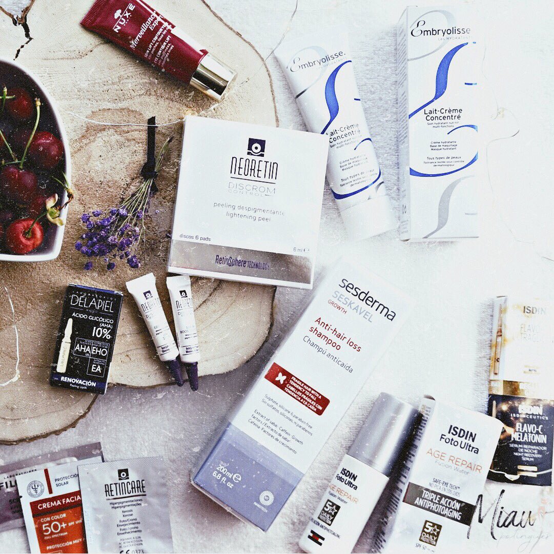 Os enseño mis compras en <a href="/RegoLodos/">Farmacia Rego Lodos</a> 💕
▪️ <a href="/Neoretin_ES/">Neoretin_ES</a> Parches despigmentantes
▪️Champú Seskavel <a href="/sesderma/">Sesderma</a> 
▪️#Cremahidratante <a href="/Embryolisse_UK/">Embryolisse UK</a> 
▪️#Contornodeojos Merveillance  @NuxeES 
▪️ #Protectorsolar Age repair @ISDIN_Official 
Envió rápido y lleno de regalos y muestras 👏🏻☺️