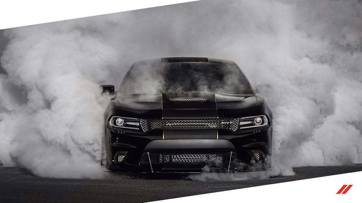 Dodge's tweet photo. Cloudy with a chance of burnt rubber.
Photo Credit: Cliff T. &amp; Mark G.
#ThatsMyDodge https://t.co/KC6k546l8x
