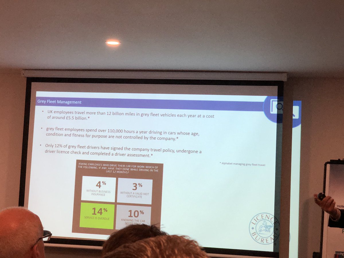 More than 12 Billion miles driven by UK employees in grey fleet vehicles - great session on managing risks by <a href="/LicenceBureau/">Samantha Oconnor🤩🧬🏹</a> #FSC2019 <a href="/fleetchampions/">Global Fleet Champions</a>
