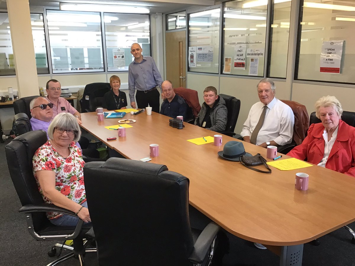 I have been at the Rotherham sight and sound today helping people with sight loss on how to use technology. Even a little basic training can go a long way and make a huge difference <a href="/TalkDirectLeeds/">Talk Direct</a> <a href="/lindasfjones/">Linda Jones</a> <a href="/shelley_race/">Shelley Race</a> <a href="/SRSBCharity/">SRSB and RSS</a>