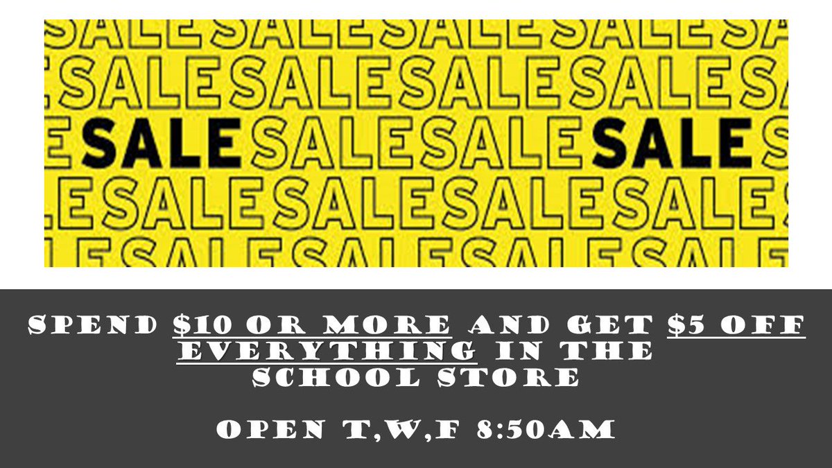 End of Year Sale!!!  Spend $10, get $5 off EVERYTHING
<a href="/Park_View_HS/">PVHS</a>