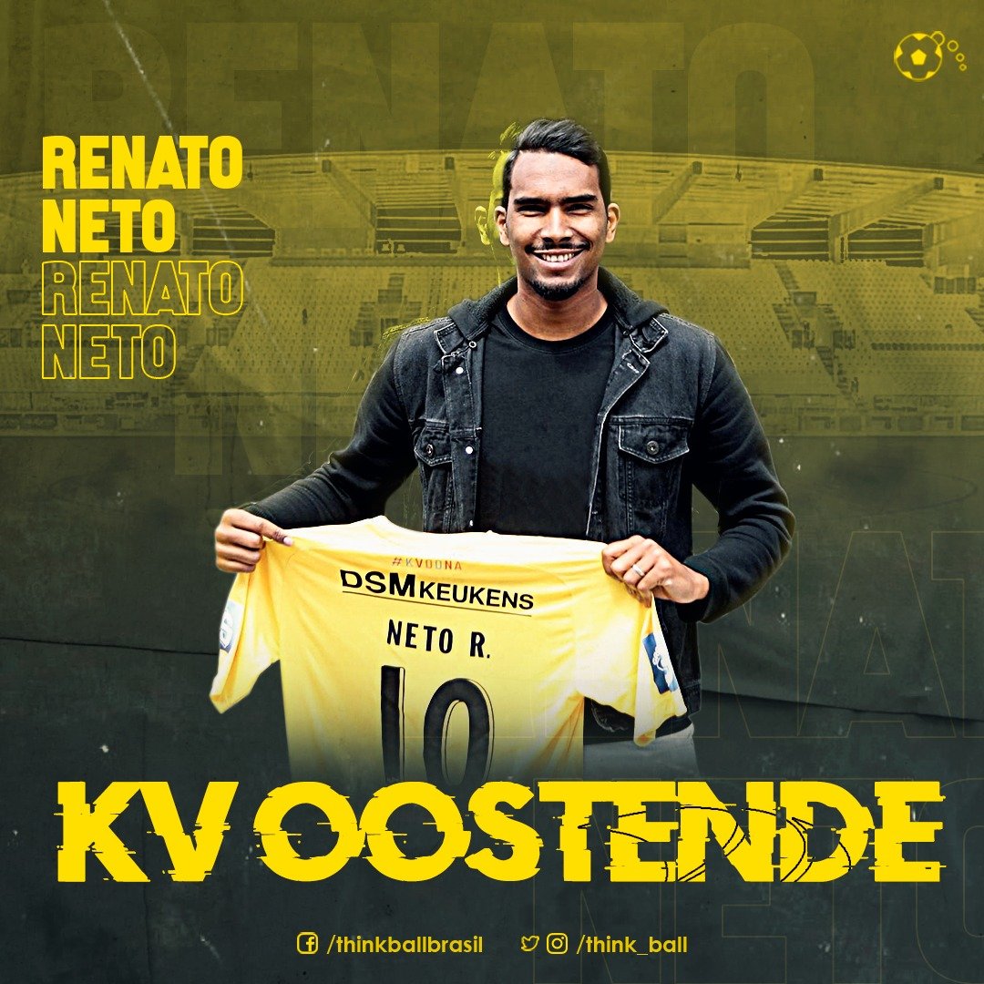 VersusEsporte's tweet photo. Oostende (Bélgica) anunciou a contratação do meia Renato Neto, de 27 anos ex-Gent (passou 7 temporadas no clube) e Videoton (Hungria). O vínculo será de um ano. #Oostende #RenatoNeto https://t.co/s7u72ltuMh