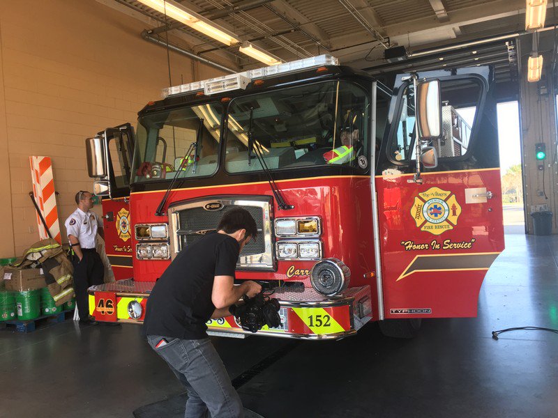 Information Matrix TV hosted by Laurence Fishburne is on location at Firehouses around the country.  Check out the toys these heroes get to play with on a daily basis.  Dangerous, i'm sure, but so much fun playing with these big-boy/girl trucks.