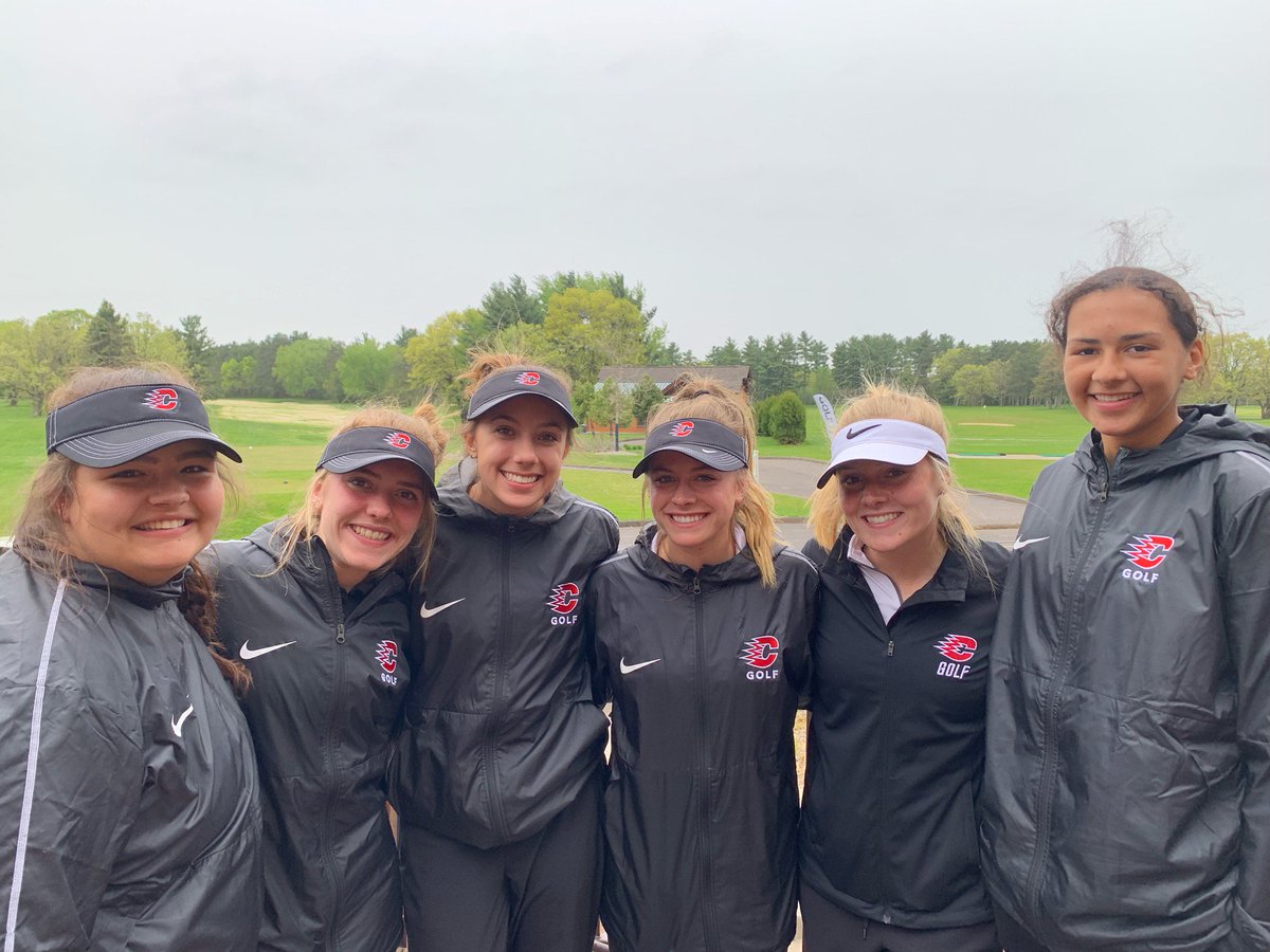 CentCougs's tweet photo. What a finish yesterday for Cougar girls golf! Placed 4th out of 14 at the NWSC tournament.  Malory Schahn and Natalie Ennett earned all-conference honors. #finishingstrong https://t.co/SH09oxs6BR