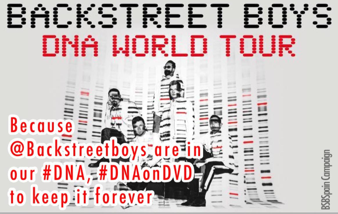 britana20's tweet photo. Because @backstreetboys are in our #DNA. #DNAtourOnDVD to keep it forever, please #fanasking #love it would be awesome https://t.co/wLq7yC6GOm