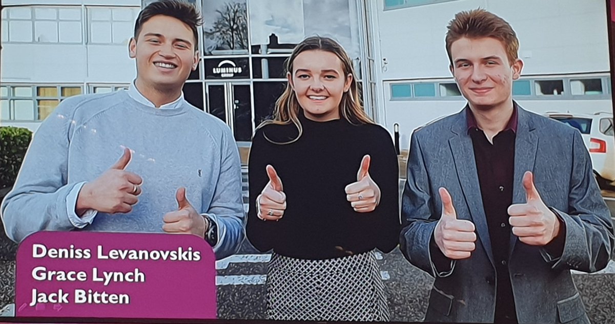 Thank you to our amazing Industry Placement students from @CRC_Huntingdon who have completed 7 month placement @Luminus_Group . They were a fantastic addition to the teams #workexperience #industryplacement #investinginourfuture #FutureLeaders @placesforpeople #pfpSPIRIT