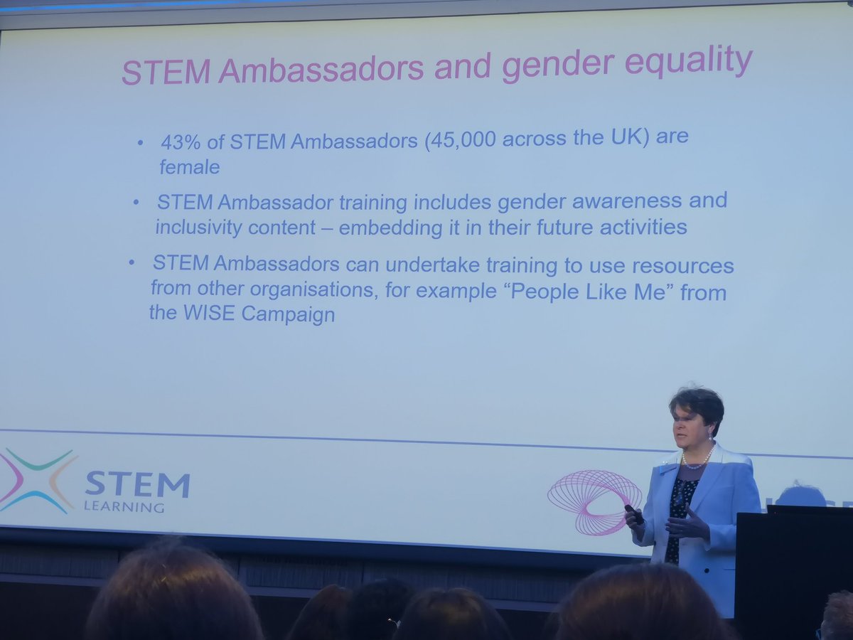 LorryBonnets's tweet photo. @WomenInSTEM19 Baroness Brown of Cambridge introducing the amazing work of @STEMLearningUK & @STEMAmbassadors
#WomeninSTEM are 12% of technical workforce but 43% of STEM Ambassadors!
#RoleModels
#InspireAnEngineer
#WomeninSTEM19
#Resilience
#RaiseAndBeRaised
#EducateTheEducator https://t.co/23nzGeElLE