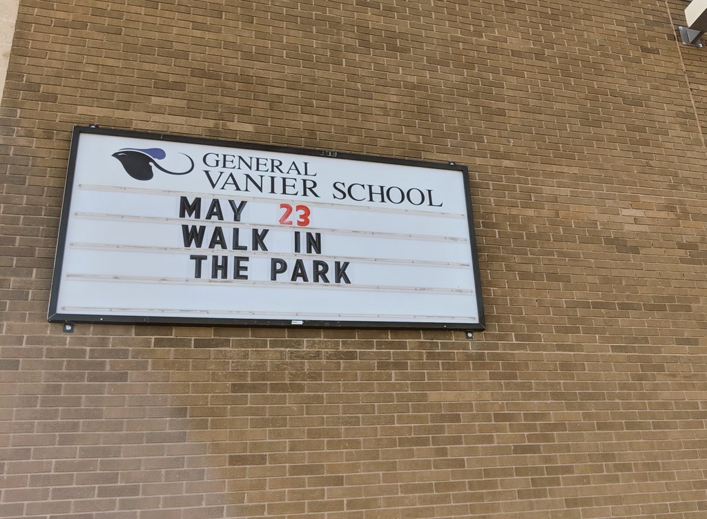 #walkinthepark happens tomorrow! Shirts should go out today so please wear them for the event! Big thanks to all of our sponsors who helped make this happen! We are looking forward to a great walk! <a href="/vanierLRSD/">General Vanier</a>