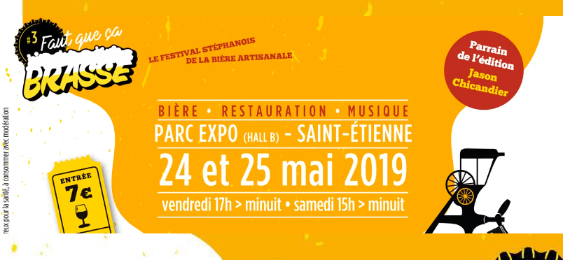 Le #festival de la #bière artisanale de #saintétienne. 3e édition #bonvivant avec <a href="/chicandier/">Jason Chicandier</a> les 24 &amp; 25 mai 2019 / + d'infos : saint-etienne-evenements.com/fr/faut-que-ca… <a href="/parcexpo42/">parc expo St-Etienne</a> #saintetienneevenements <a href="/GLevents/">GL events</a> @glevents