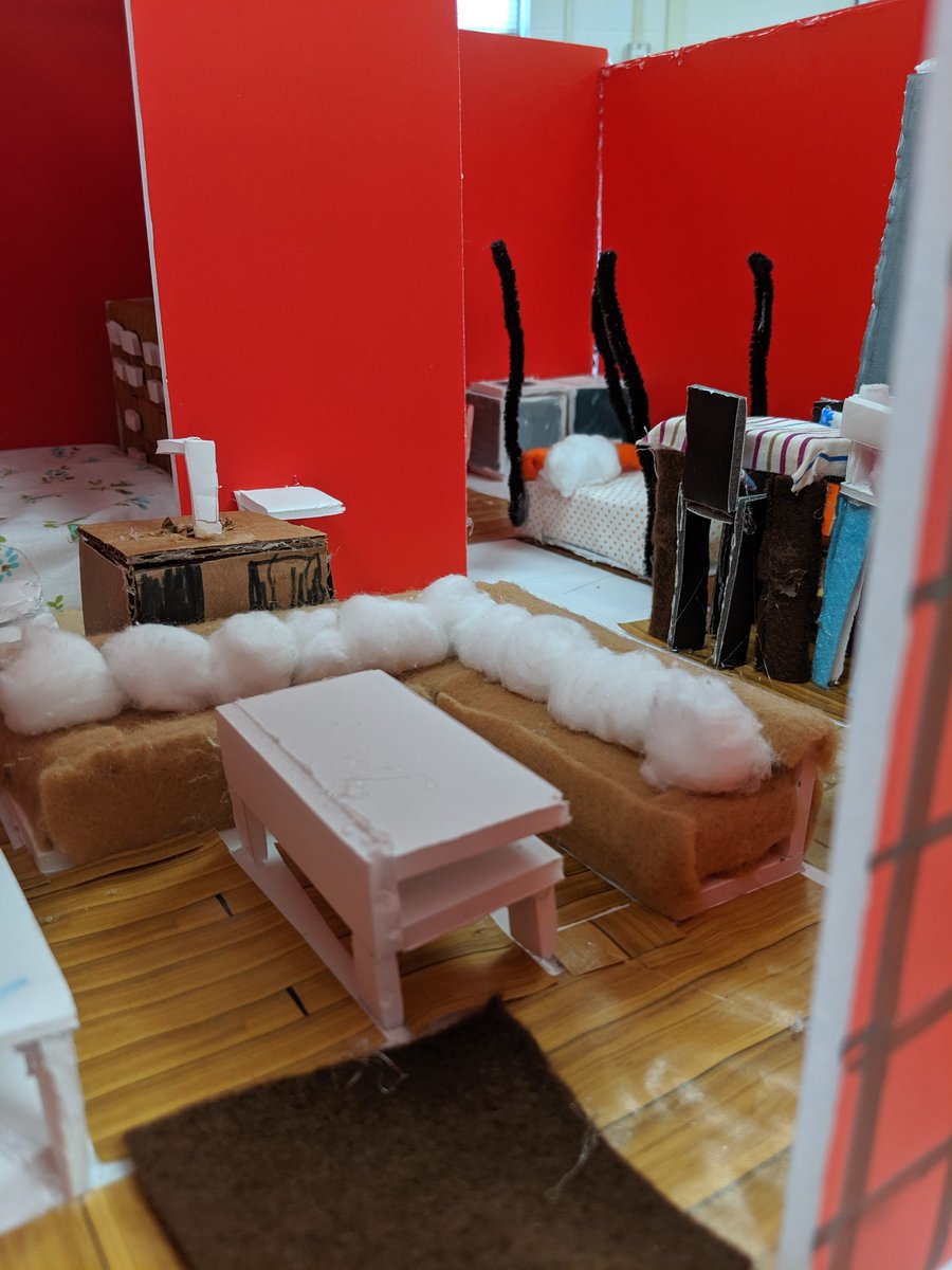 ChadinEducation's tweet photo. Homearama 2019 in Mr. Poehner's Design and Modeling class @EdgewoodCougs MS. Groups selected a client, sketched designs, worked in Inventor, cut foam board, and built their own 400 sq.ft. house on a 12:1 scale. @ButlerTech @BTiYS https://t.co/48njKlTzxf