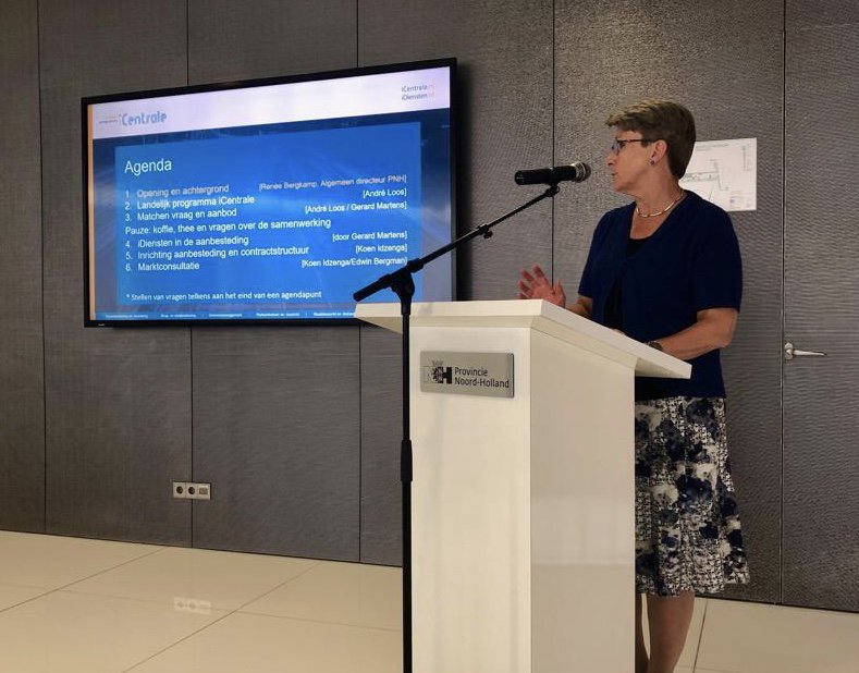 iCentraleNL's tweet image. Bijeenkomst #Marktconsultatie @iDiensten goed bezocht: ruim 20 bedrijven zijn aanwezig. Renée Bergkamp opent namers penvoerder @ProvincieNH. #SmartMobility #SmartSafety #SmartCentres
