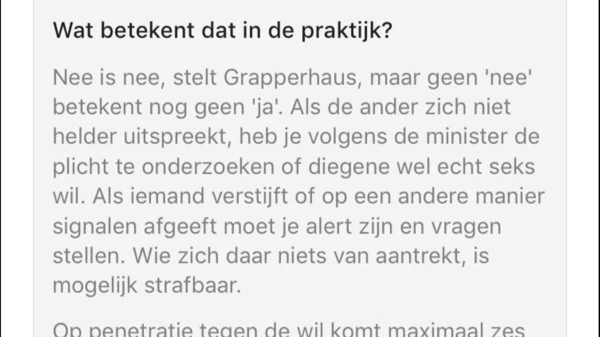 Seks in de praktijk volgens onze minister van justitie en veiligheid