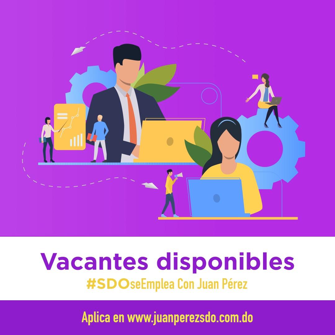 JuanPerezSDO's tweet photo. ¿Ya conoces #SDOseEmplea con #JuanPérez? Aquí podrás conocer las vacantes que se encuentran disponibles. Con tan solo ingresar a https://t.co/IqzUgpo0FS podrás aplicar a la posición que mejor se apegue a tu perfil.
#JuanPérezSDO #SantoDomingoOeste https://t.co/sU7qtfNx3D