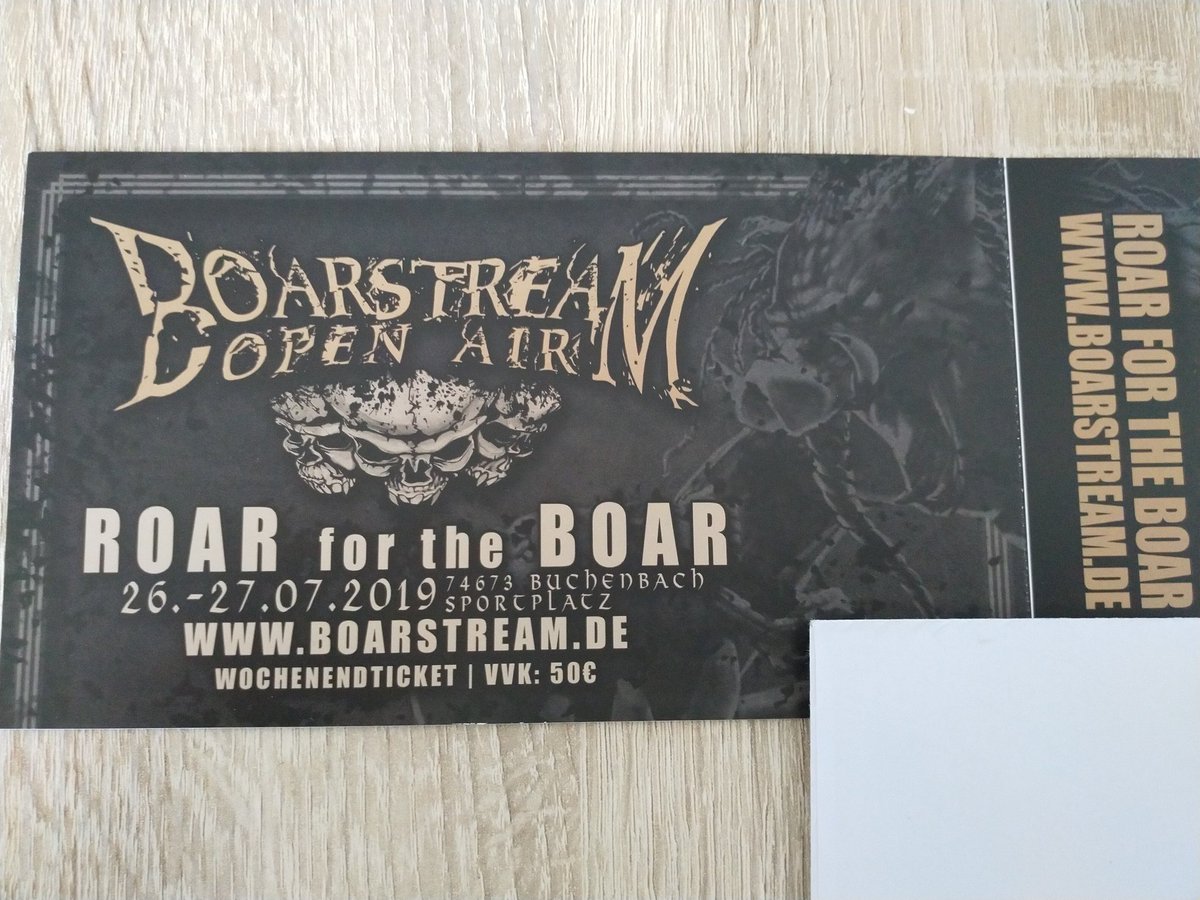 mario_bwrn's tweet photo. Passend zum guten Wetter ist heute mein erstes #Festival|ticket  angekommen :) Ich würde sagen der Sommer kann kommen! #Boarstream Open Air #Metal 🤘🤘 🍻☀️ @BerdSalz
Wer geht diesen Sommer noch auf Festivals und wenn ja auf welche? https://t.co/0ICSOPjyFV