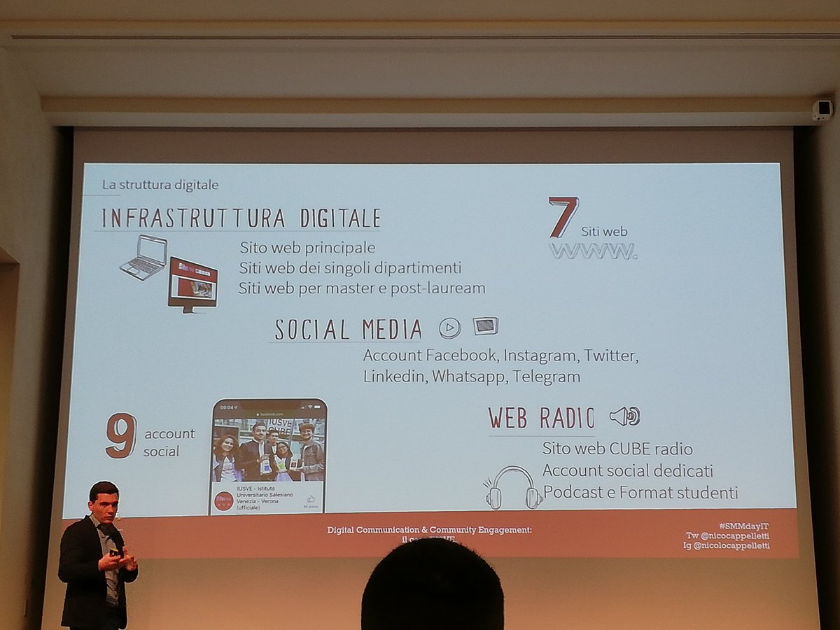simonaptr's tweet image. Il caso IUSVE: una strategia digitale per creare valore, condivisione e coinvolgimento in università. Un mix sapientemente diversificato di contenuti per generare cultura e senso di appartenenza #SMMdayIT @smmdayit @nicocappelletti