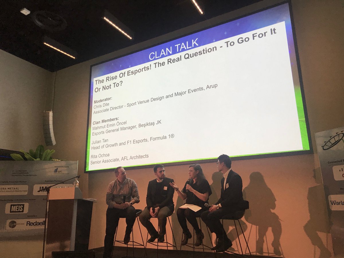 AFLArchitects's tweet photo. World Stadium Congress pivots towards Esports - Senior Associate @Rita__Ochoa joins speakers from @ArupGroup, @Besiktas and @F1 to discuss the successes and future opportunities in the market.
#StadiumCon @worldstadiumcon https://t.co/CE0iyhTIAk