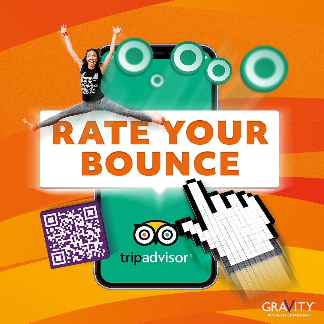 gravity_tweets's tweet image. Did you know we're on Trip Advisor❓We'd love to hear all about your experience and what more we can do to make your time at Gravity unforgettable❗ #tripadvisor #rateyourbounce #funfilledday 
bit.ly/2ErrIRc