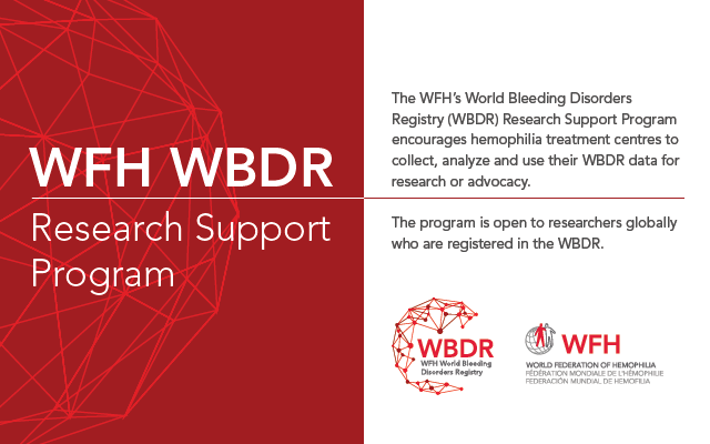 wfhemophilia's tweet photo. The WFH has created a program to encourage countries with limited data collection experience to participate in the World Bleeding Disorders Registry (WBDR), the #WBDR Research Support Program. The program will be open for submissions soon! Stay tuned! https://t.co/8CqPLOB9Dd https://t.co/gCgq59WMsP
