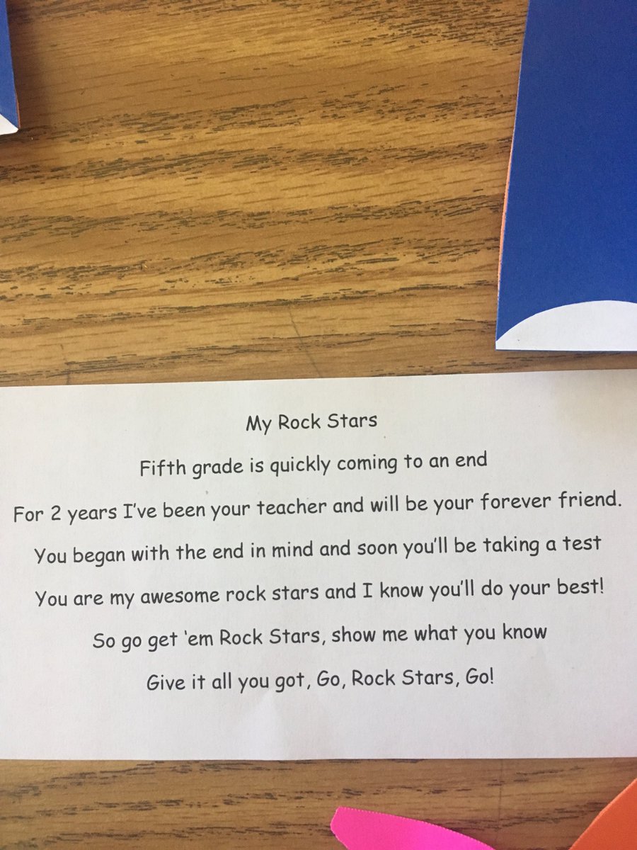 PennyCarroll4's tweet photo. Testing season encouragement-caricatures and a poem-they knew who each was ⁦@UCPS_MonroeNC⁩ ⁦@BentonHeightsES⁩  #rockstars#wegotthis#5thgraderocks https://t.co/hMGGoK8QRw