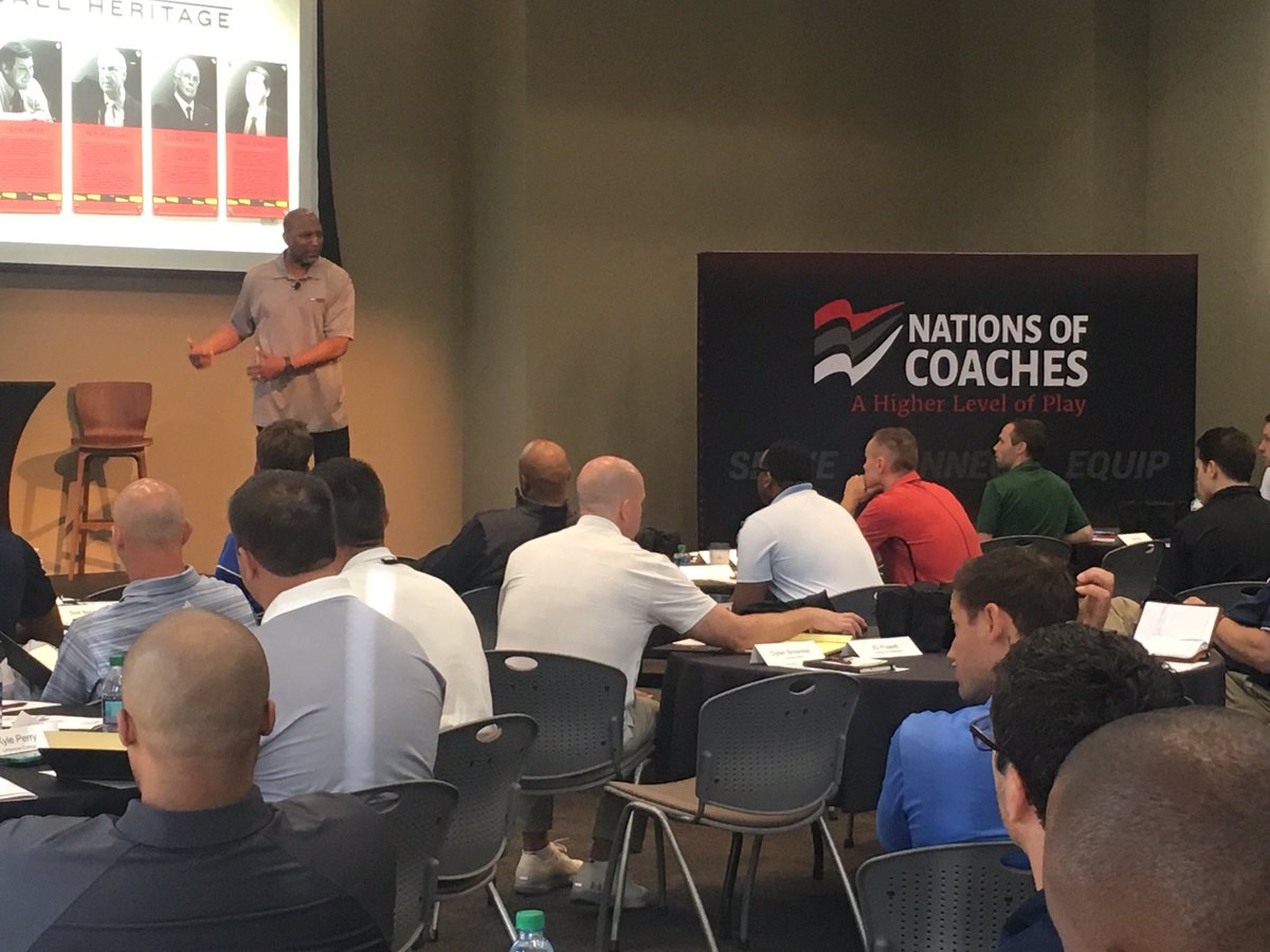 NationofCoaches's tweet photo. Kicking off 2019 Legacy Summit with an inspiring and encouraging message from Donnell Jones, NABC Chaplain and NOC Character Coach. https://t.co/Qg2ejScsqr