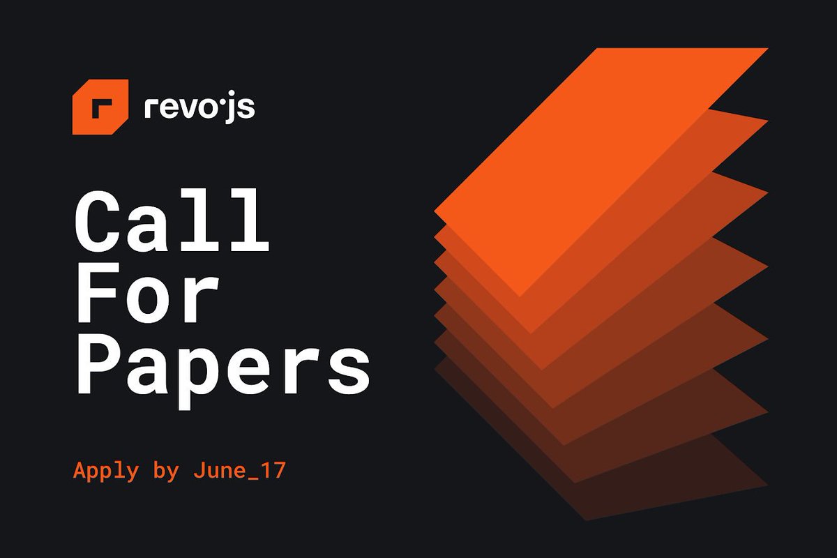 revojsro's tweet image. Whom would you like to see as a speaker at revo.js this October? Tag them and let them know they have until the 17th of June to submit their proposals for our #CFP: revojs.ro/cfp/
#javascriptconference #changeistheonlyconst