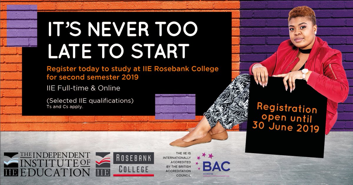 Rosebank_Int's tweet photo. Have you been thinking about where to register for second semester? Look no further! π€
Registration for mid-year intake now open. Follow this link https://t.co/4yqvaqi0fm and register NOW!
#RCSecondSemester #RCInspires https://t.co/5mEN0v64x8