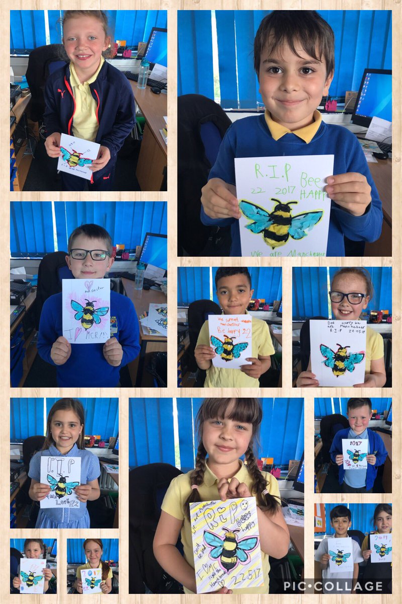 3SP have been thinking about what happened today two years ago and are showing our support with our bees we have created. Sending lots of love to anyone who was affected by the events 💕🐝 #WeAreMcr #Manchester22