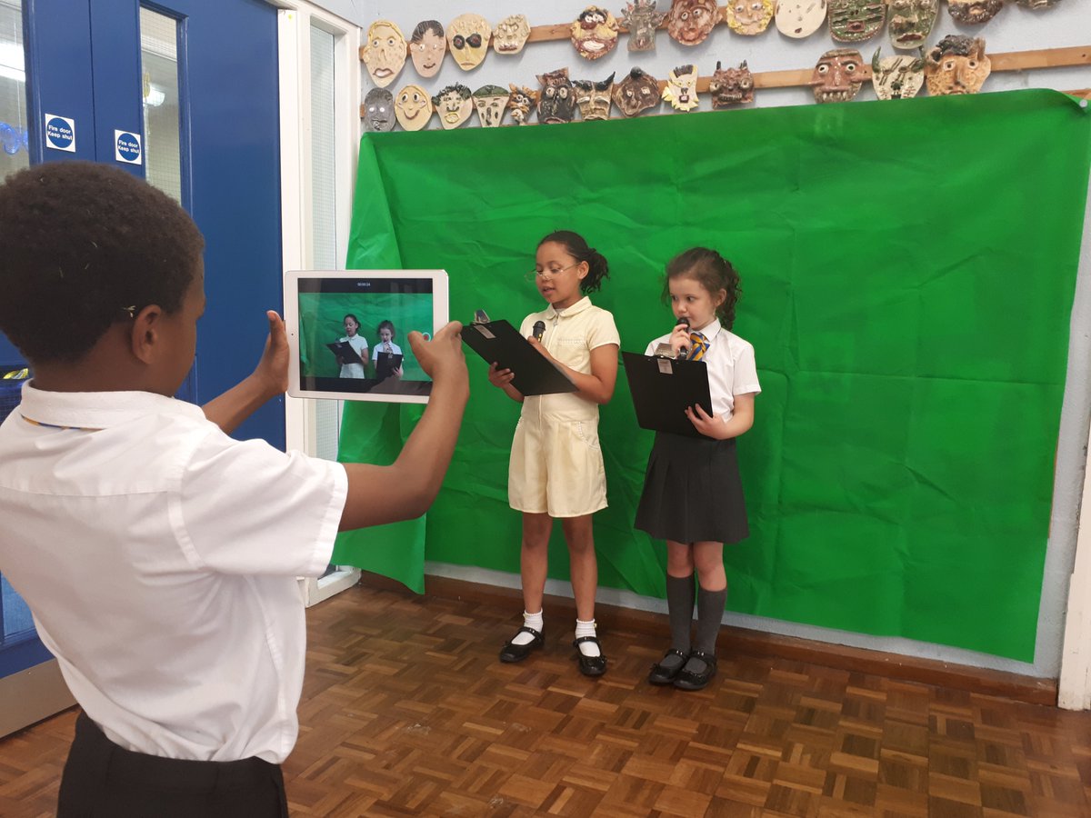 JamesBrindleyPS's tweet photo. Year 2S using the green screen to film their Great Fire of London news reports #bringinghistorytolife #readwriteperform https://t.co/gXyrwsDUe0