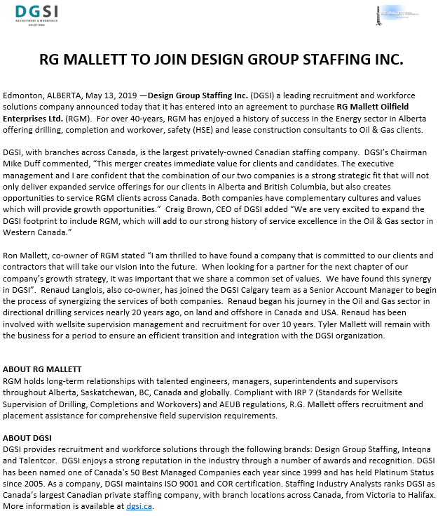 dg_canada's tweet photo. RG Mallett To Join Design Group Staffing Inc https://t.co/THCp0b7Wv2