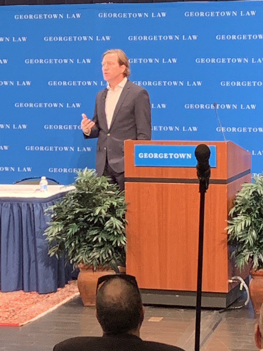 ABAcyber's tweet photo. Dir. Christopher Krebs @CISAgov delivers the keynote at #GeorgetownCSLI @GeorgetownCLE https://t.co/tW080slcNT