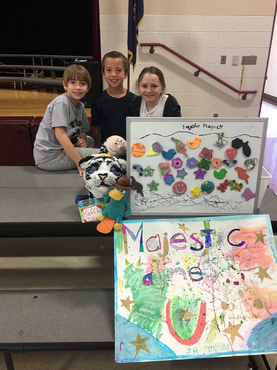 The third grade Market Fair is off to a great start as students sell their products like Summer in a Jar, Healing Crystals, Wizard Wands with Potion Putty, and Majestic Magnets @CBSteveCashman