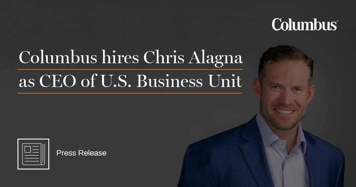 us_columbus's tweet photo. Welcome Chris Alagna! We have a new US #CEO in the house 🙌 First order of business: Chris is expected to grow the US #business by focusing on #strategies that increase customer value. #Columbus #OnceYouKnowHow #Leaders #Leadership Full press release: https://t.co/c5zuaLCTWt https://t.co/3tif7Bncn1