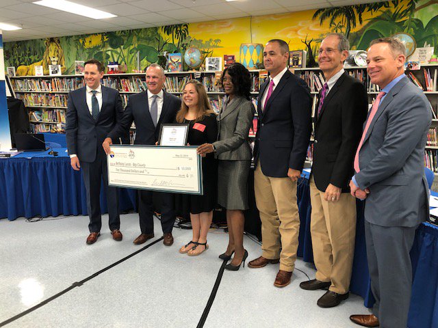 Congratulations to MBMS para Beth Lucas who was just named 2019 Florida School-Related Employee of the Year by the State Board of Education.  Beth has worked tirelessly with her students with autism after the storm and we appreciate her!
