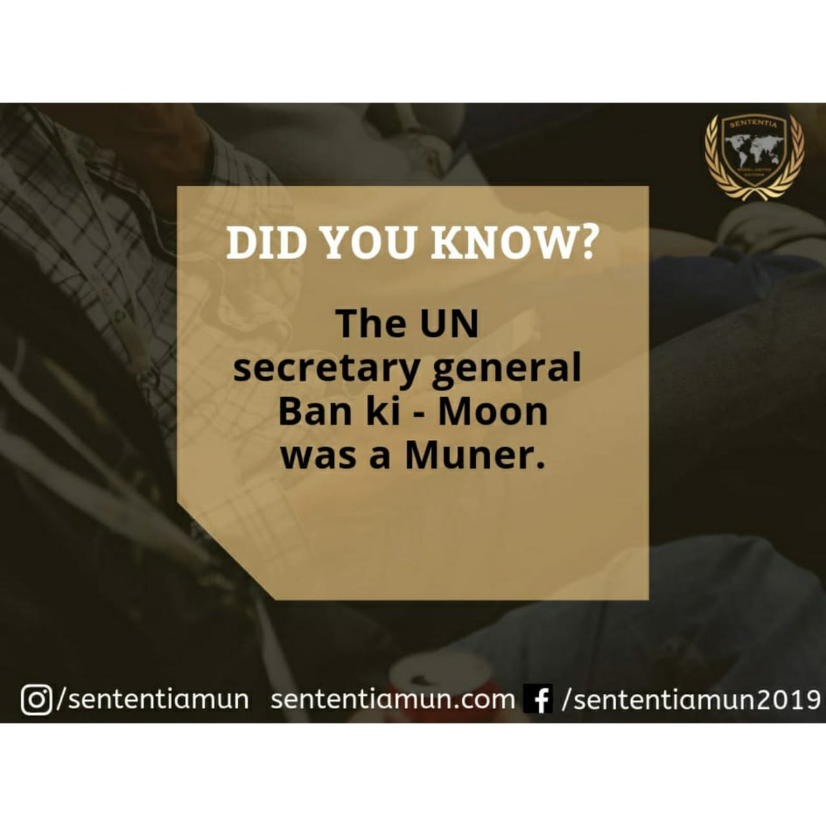 MunSententia's tweet photo. #sententiamun #MUN #UN #secretarygeneral #munner #BankiMoon #wow #hyderabad #youth #opportunity #leaders #debate #globalissues #internationalrelations https://t.co/wSUbCL2pAR